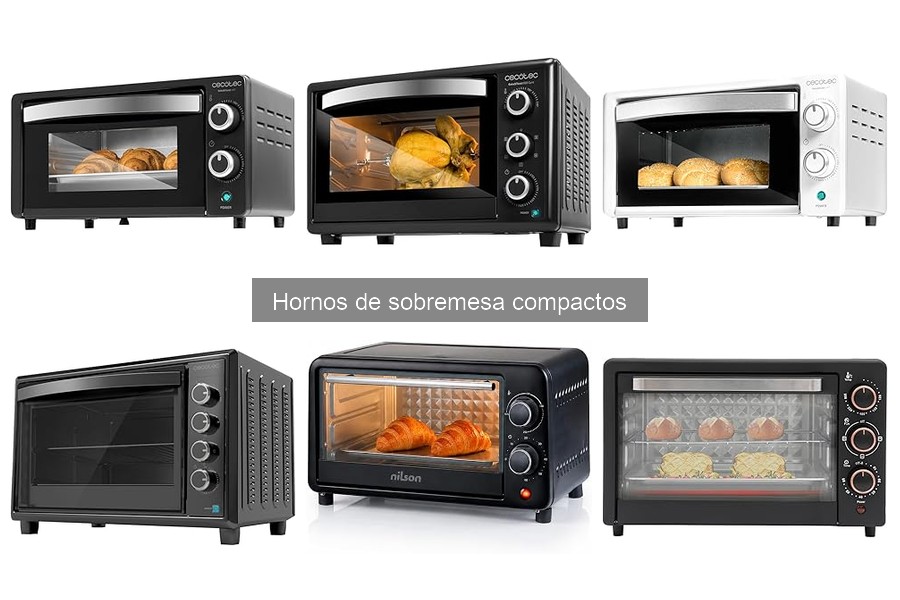 Mejores hornos de sobremesa compactos para cocinas pequeñas
