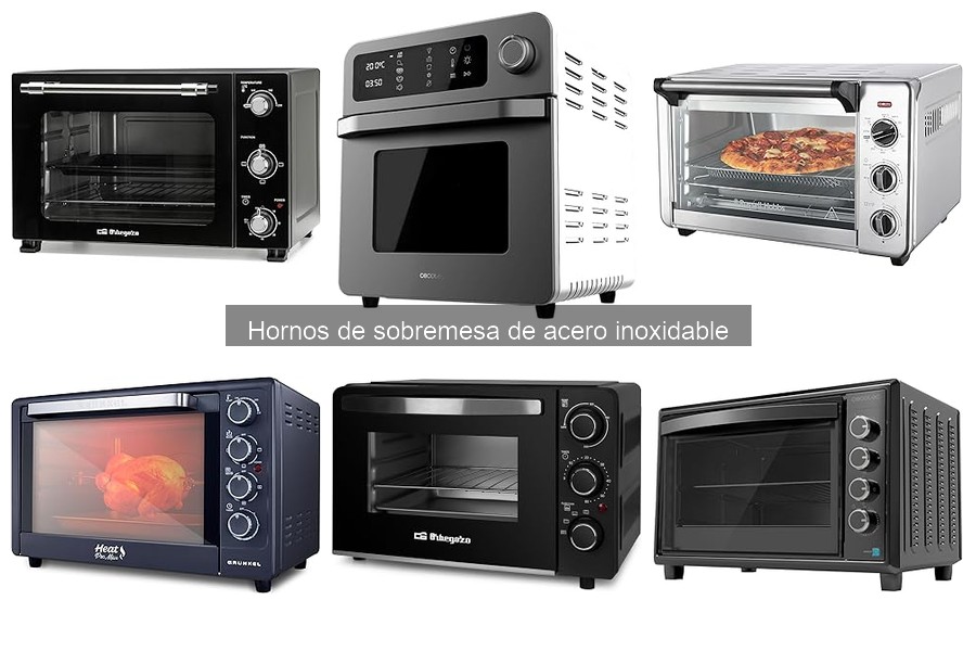 Mejores hornos de sobremesa de acero inoxidable para cocinas pequeñas
