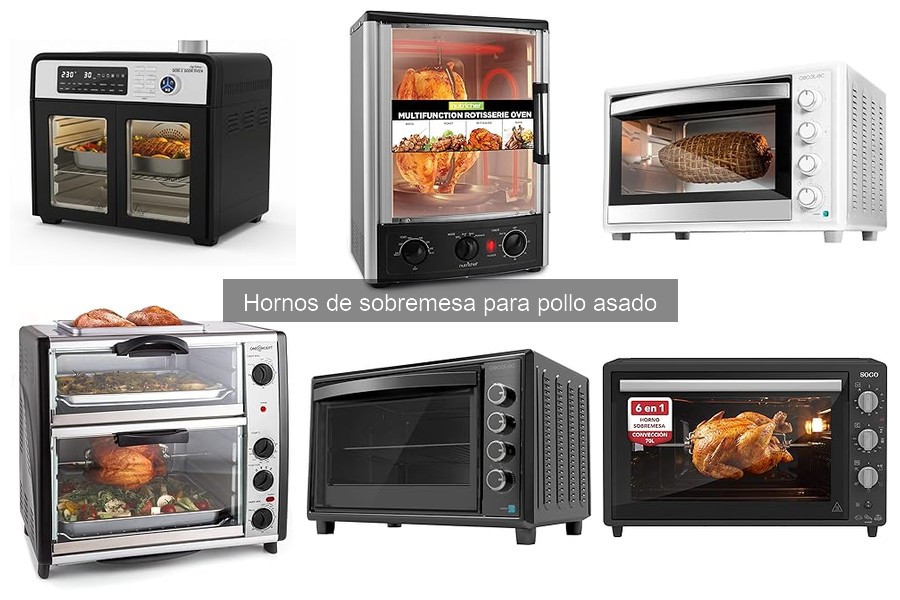 Mejores hornos de sobremesa para pollo asado: comparativa 2023