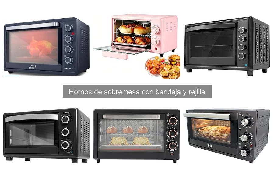 Mejores lugares para comprar horno de sobremesa con bandeja y rejilla