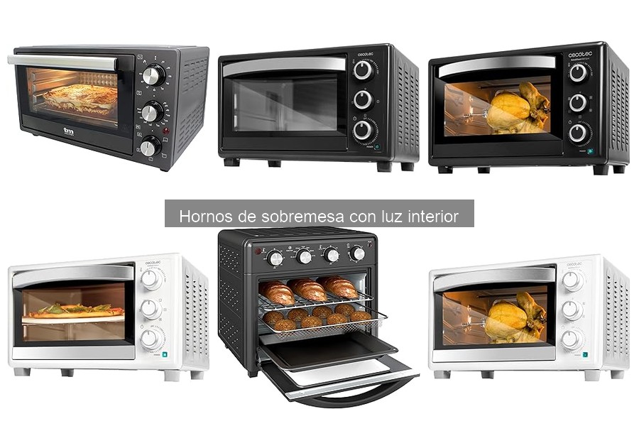 Mejores marcas de hornos de sobremesa con luz interior