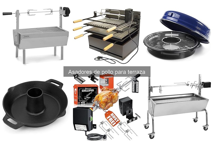 Mejores materiales para asadores de pollo en la terraza