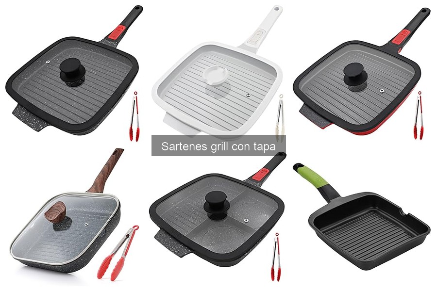 Mejores materiales para sartenes grill con tapa
