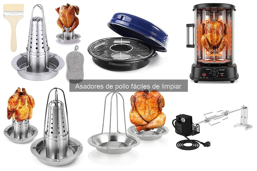Mejores ofertas en asadores de pollo fáciles de limpiar