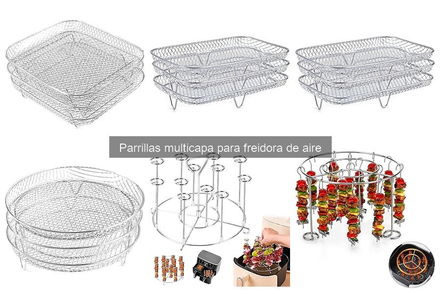 Mejores recetas para parrillas multicapa en freidoras de aire