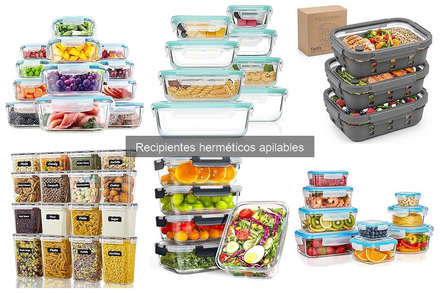 Mejores recipientes herméticos apilables para tu cocina