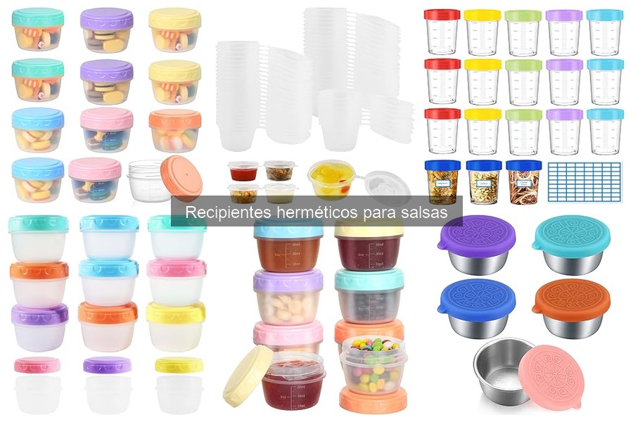 Mejores recipientes herméticos para salsas en 2023