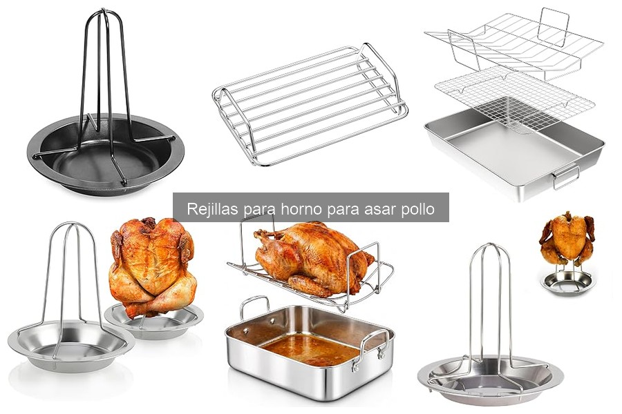 Mejores rejillas para asar pollo en horno 2023: Guía de compra