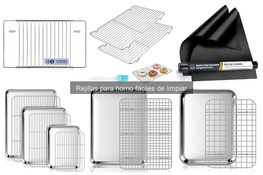 Mejores rejillas para horno fáciles de limpiar según usuarios