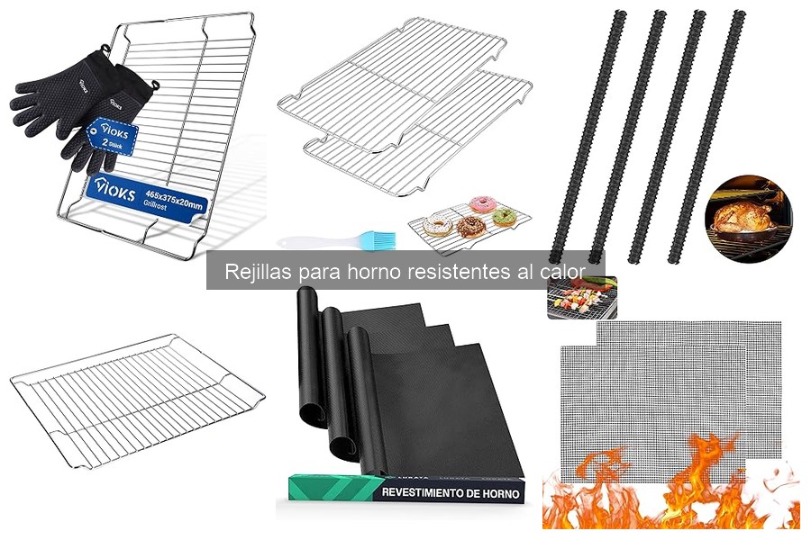 Mejores rejillas para horno resistentes al calor para asar pollo