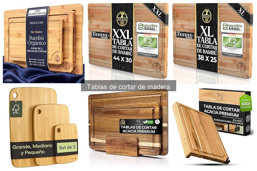 Mejores tiendas para comprar tablas de cortar de madera online