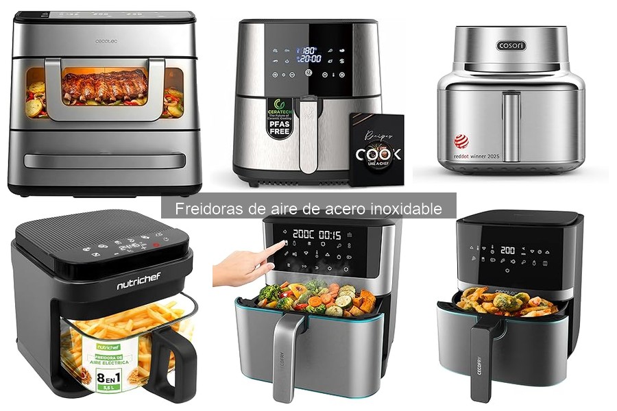 Opiniones de usuarios sobre freidoras de aire inoxidable