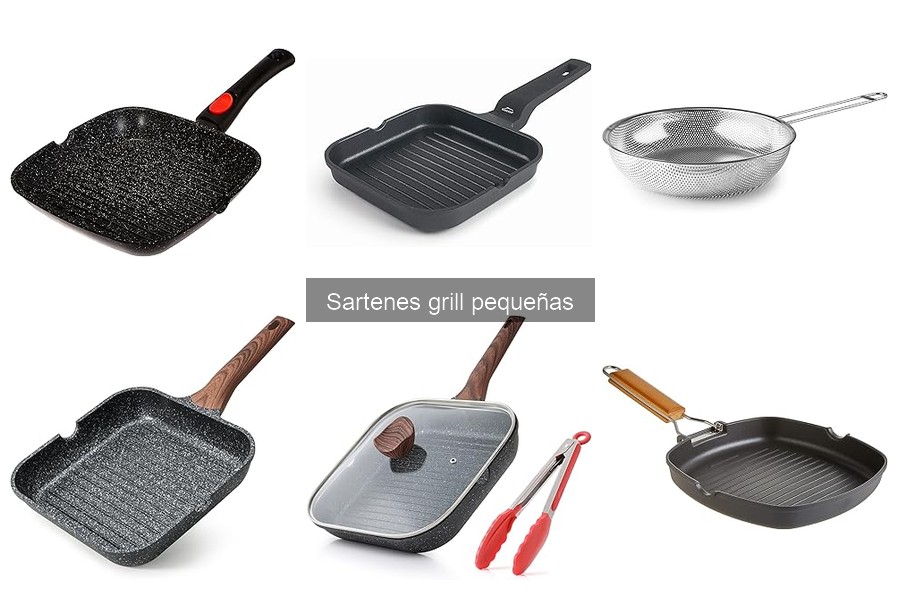 ¿Por qué se pega la comida en una sartén grill pequeña?