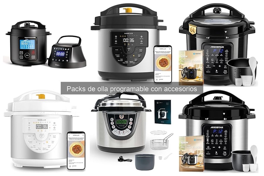 Precios promedio de packs de olla programable con accesorios