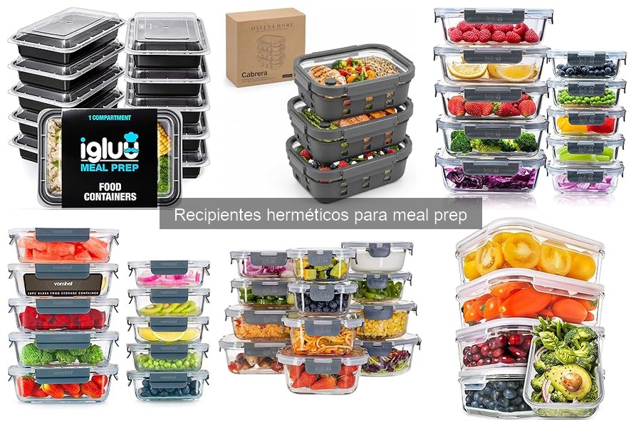 Problemas comunes al usar recipientes herméticos para meal prep