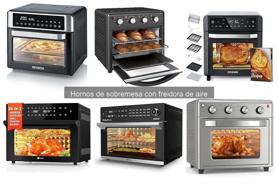 ¿Qué es un horno de sobremesa con freidora de aire?