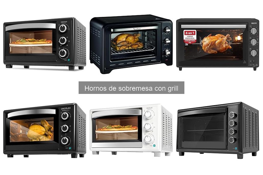 ¿Qué es un horno de sobremesa con grill? Características y usos