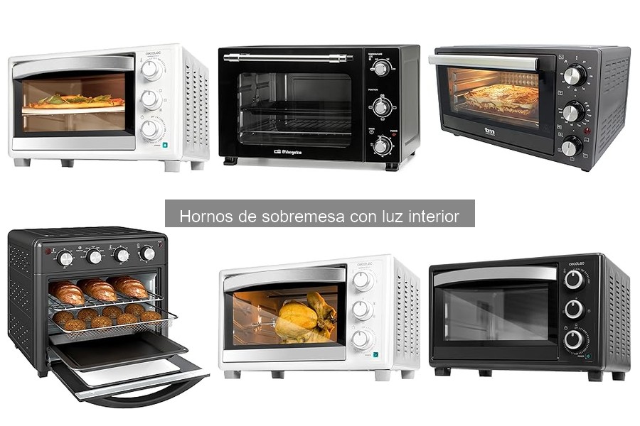¿Qué es un horno de sobremesa con luz interior? Características y ventajas