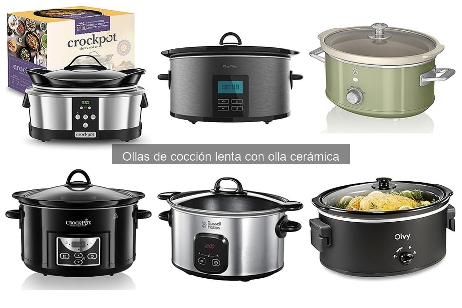¿Qué es una olla de cocción lenta con olla cerámica?