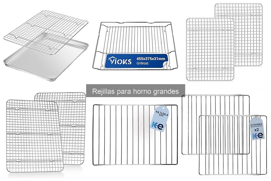 ¿Qué son las rejillas para horno grandes? Usos y beneficios