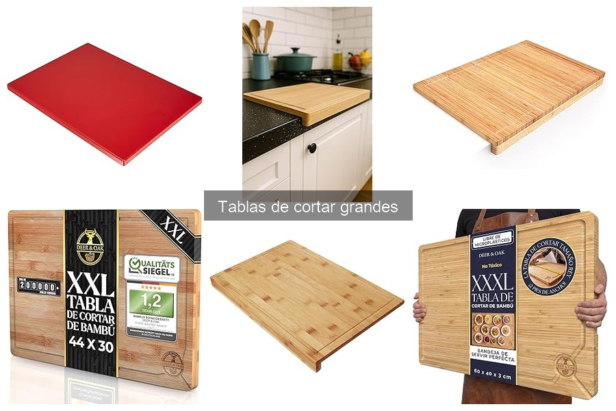 ¿Qué son las tablas de cortar grandes? Características y usos