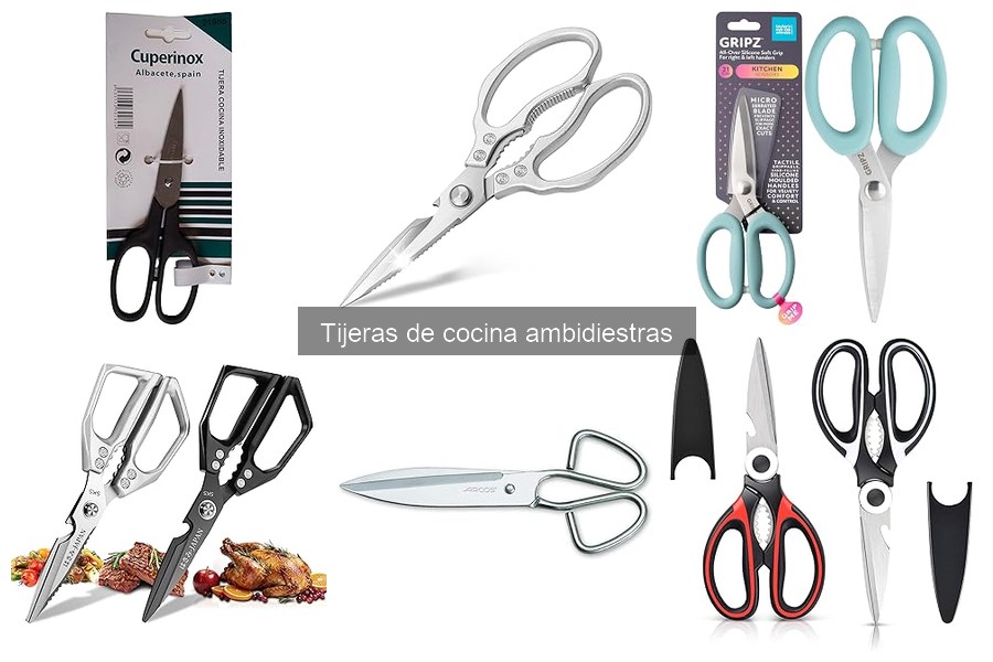 ¿Qué son las tijeras de cocina ambidiestras? Guía y ventajas