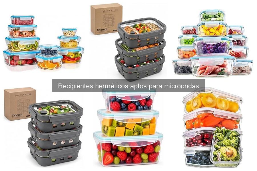 ¿Qué tamaño de recipiente hermético escoger para microondas?