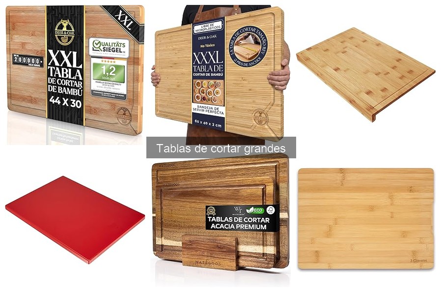 ¿Qué tamaño de tabla de cortar grande necesitas?
