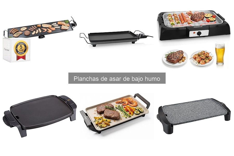 Recetas fáciles para planchas de asar de bajo humo
