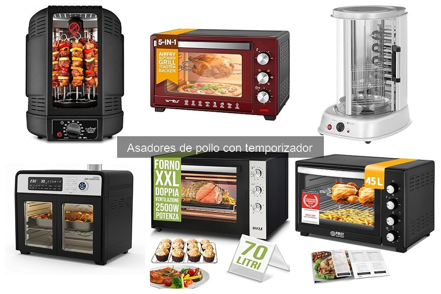 Recetas Populares para Asadores de Pollo con Temporizador
