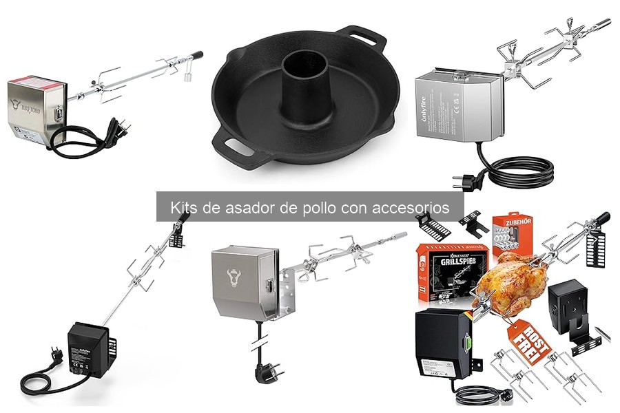 Recetas populares para asar pollo con kits de asador