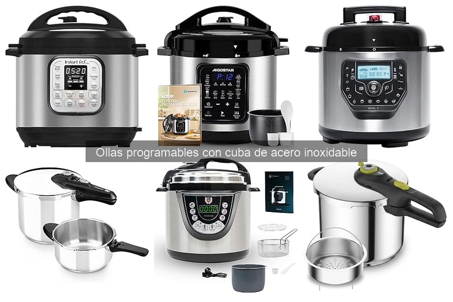 Recetas rápidas y fáciles en olla programable de acero inoxidable
