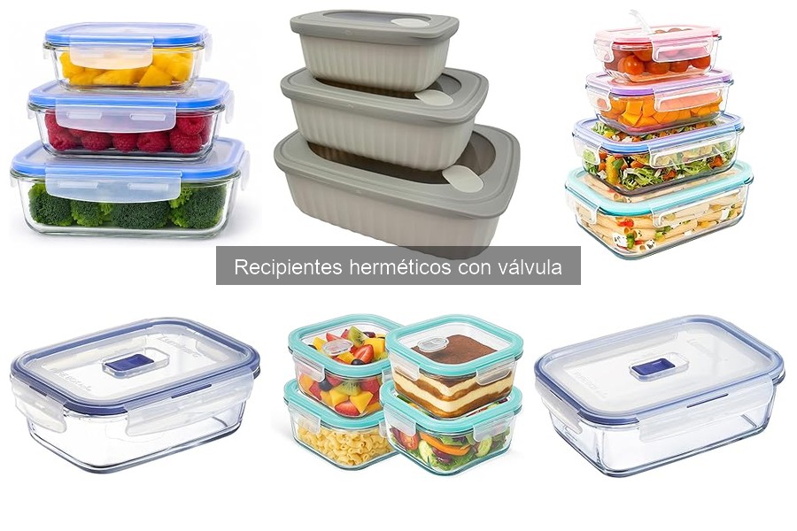 Recipientes herméticos con válvula aptos para microondas
