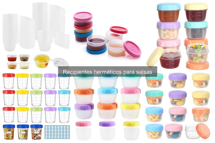 Recipientes herméticos para salsas: ¿Qué son y sus beneficios?