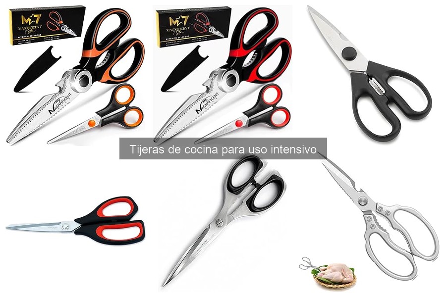 Tijeras de cocina para uso intensivo: características y más