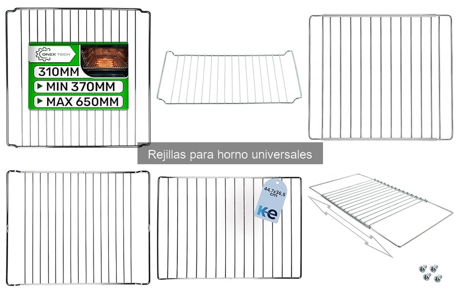 Tipos de rejillas para horno y sus usos prácticos