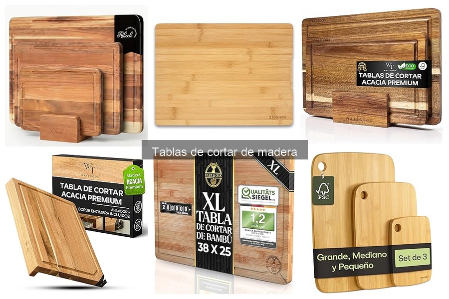 Tipos de Tablas de Cortar de Madera: Bambú, Roble y Más