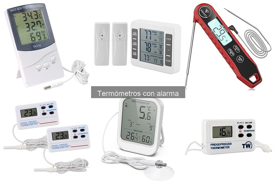 Tipos de termómetros con alarma y sus mejores usos en cocina