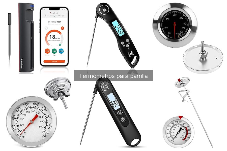 Tipos de termómetros para parrilla: Guía completa