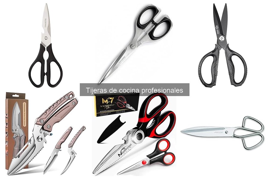 Tipos de tijeras de cocina y sus usos prácticos
