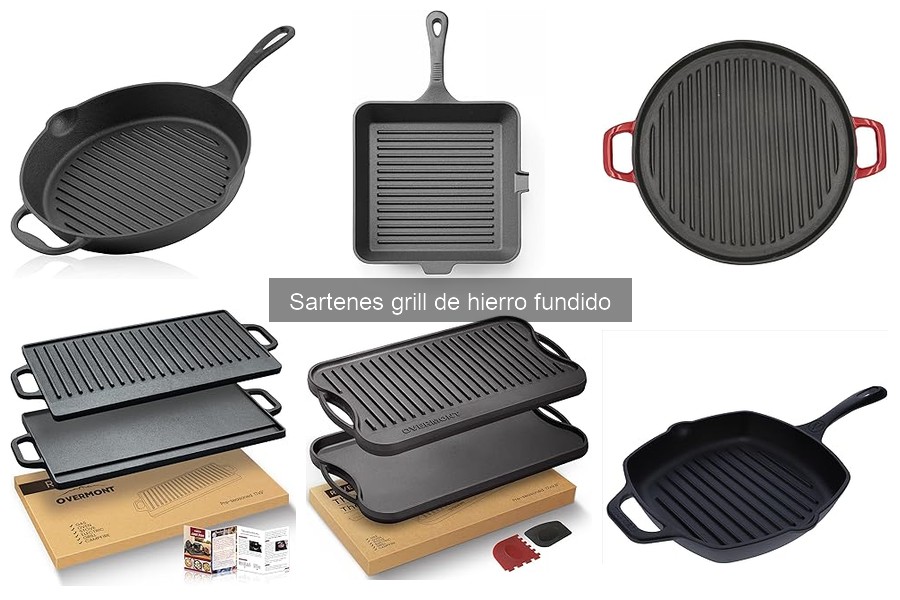 Todo sobre las sartenes grill de hierro fundido