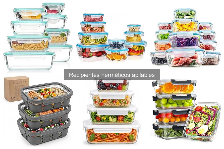 Usos Creativos de Recipientes Herméticos Apilables en Cocina