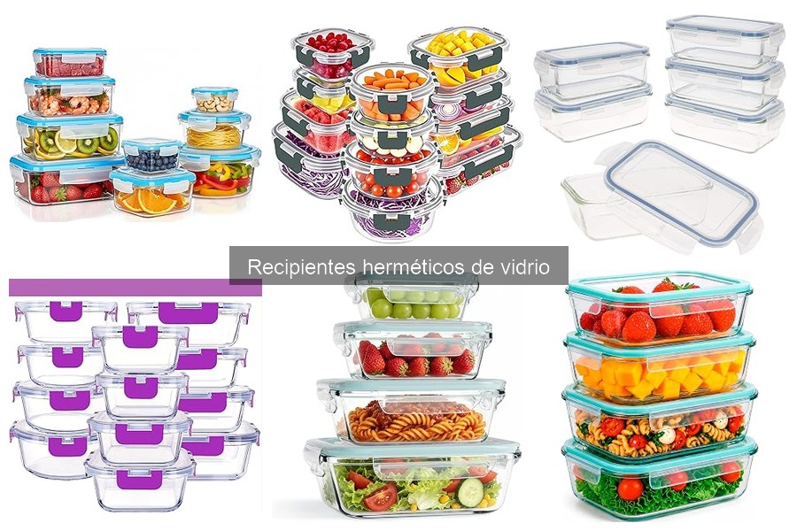 ** Usos creativos de recipientes herméticos de vidrio en la cocina