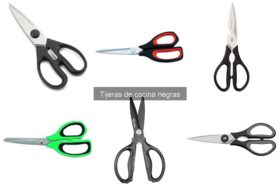 Usos creativos de tijeras de cocina negras para sorprenderte