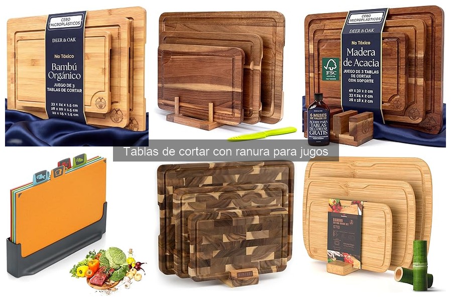 Ventajas de las tablas de cortar con ranura para jugos