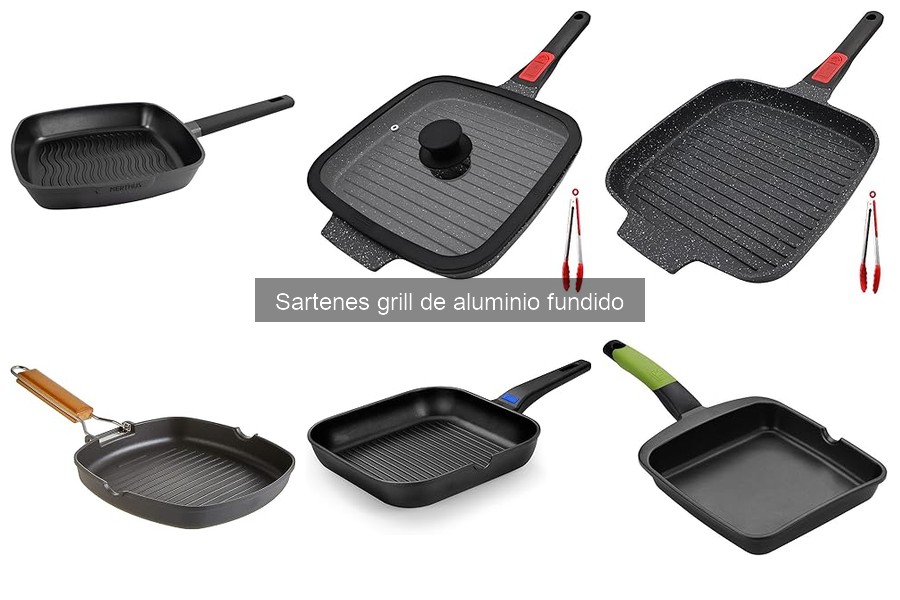 Ventajas y desventajas de las sartenes grill de aluminio fundido