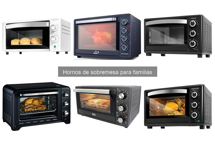 Ventajas y desventajas de los hornos de sobremesa para familias